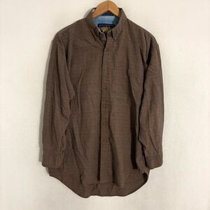 Vtg Ralph Lauren Chaps USA Made Scouts Shirt Mens 16.5-32/33 Home Field Check